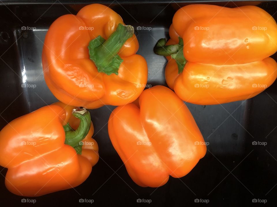 Orange peppers 