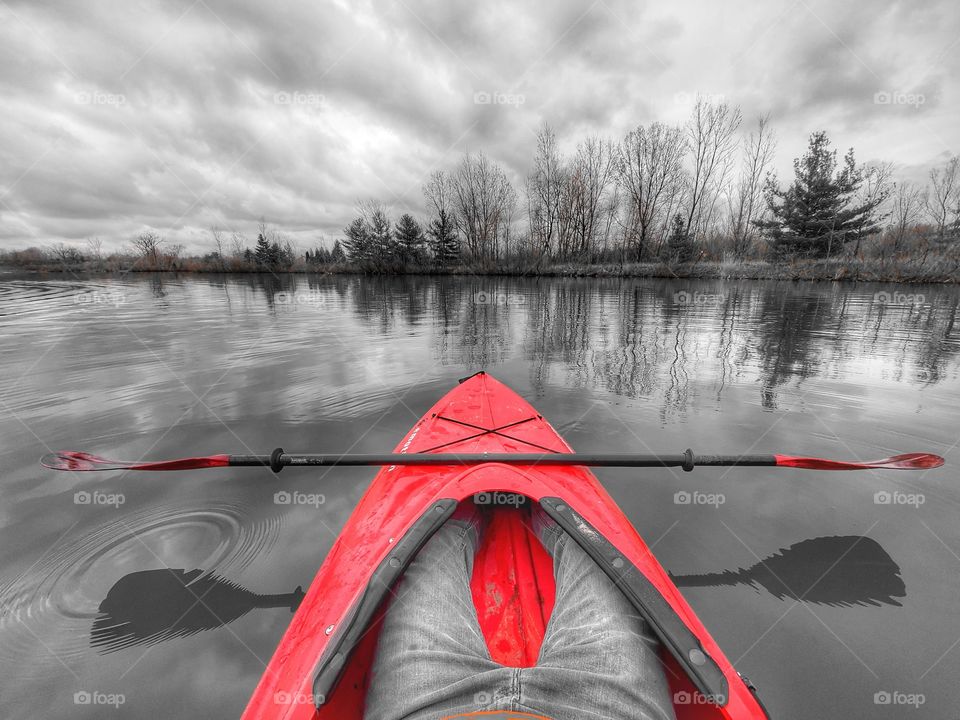 Color Splash kayak POV