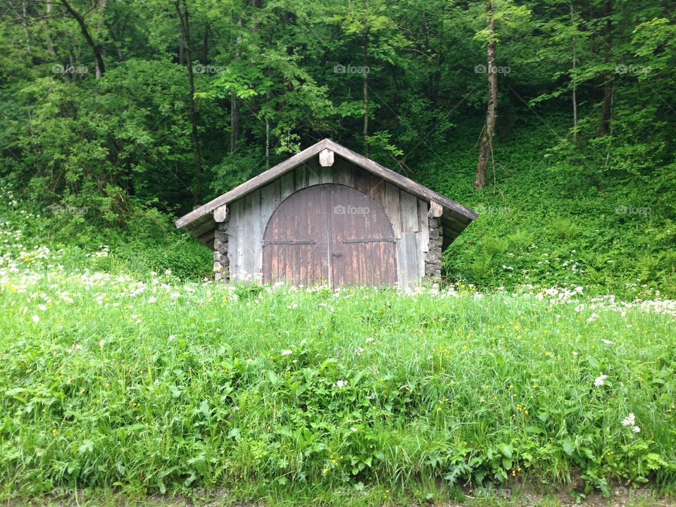 Little house . On the road to Austria