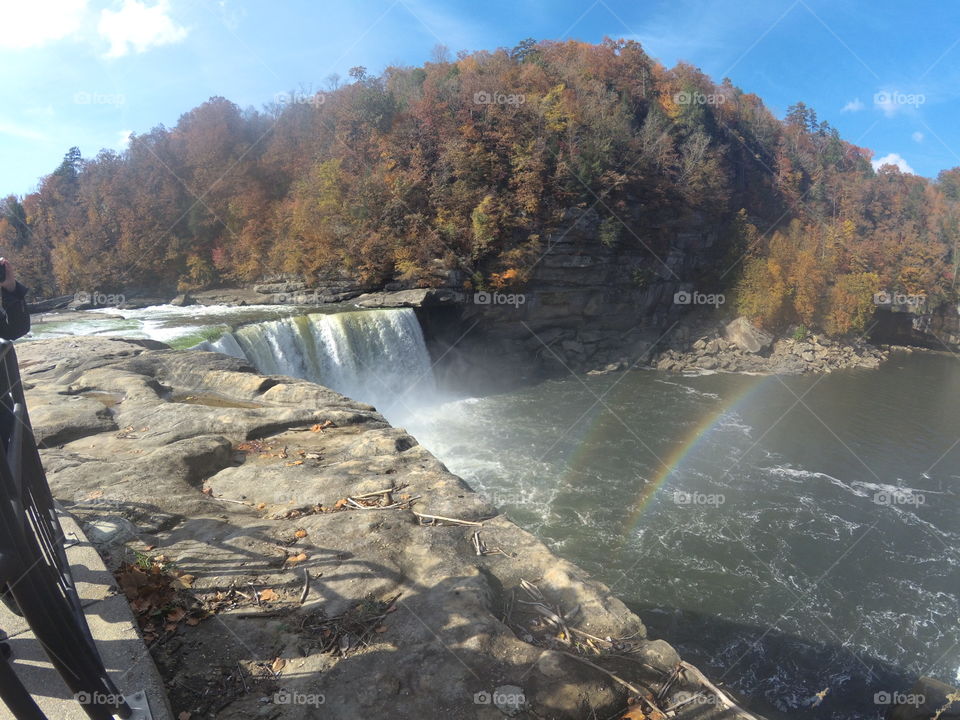 Double rainbow at Cumberland falls kentucky 