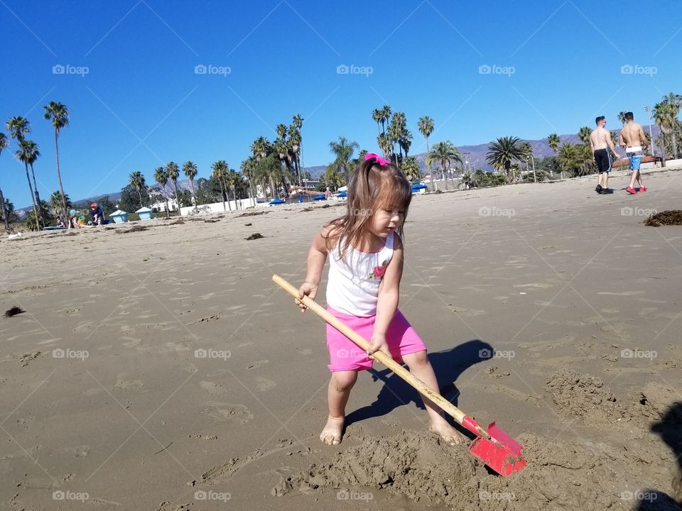 digging in the sand