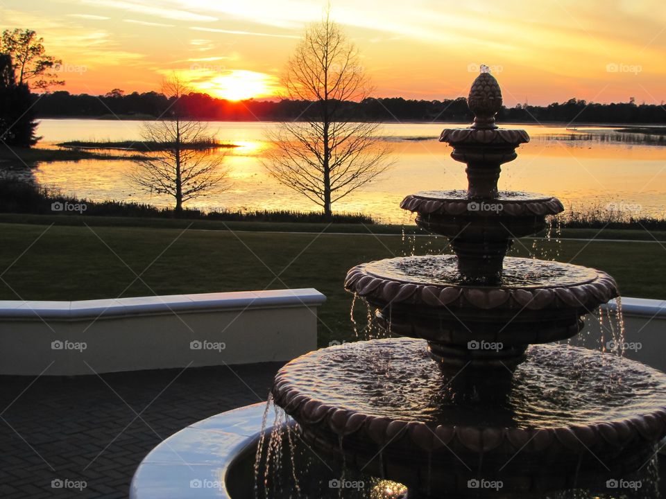 Sunset Fountain