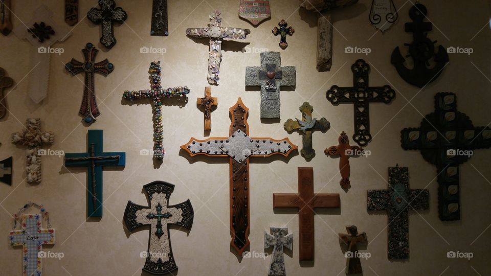Wall of crosses