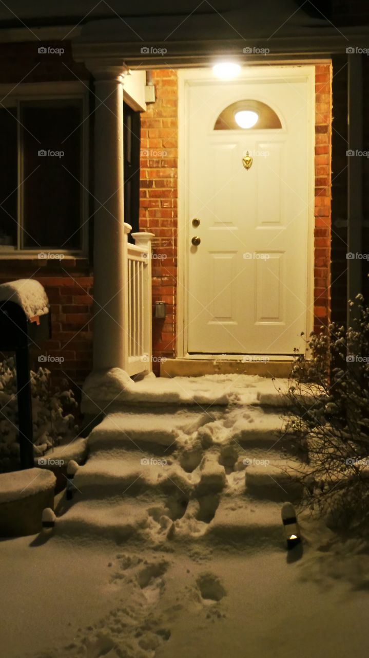 Snowy Entrance