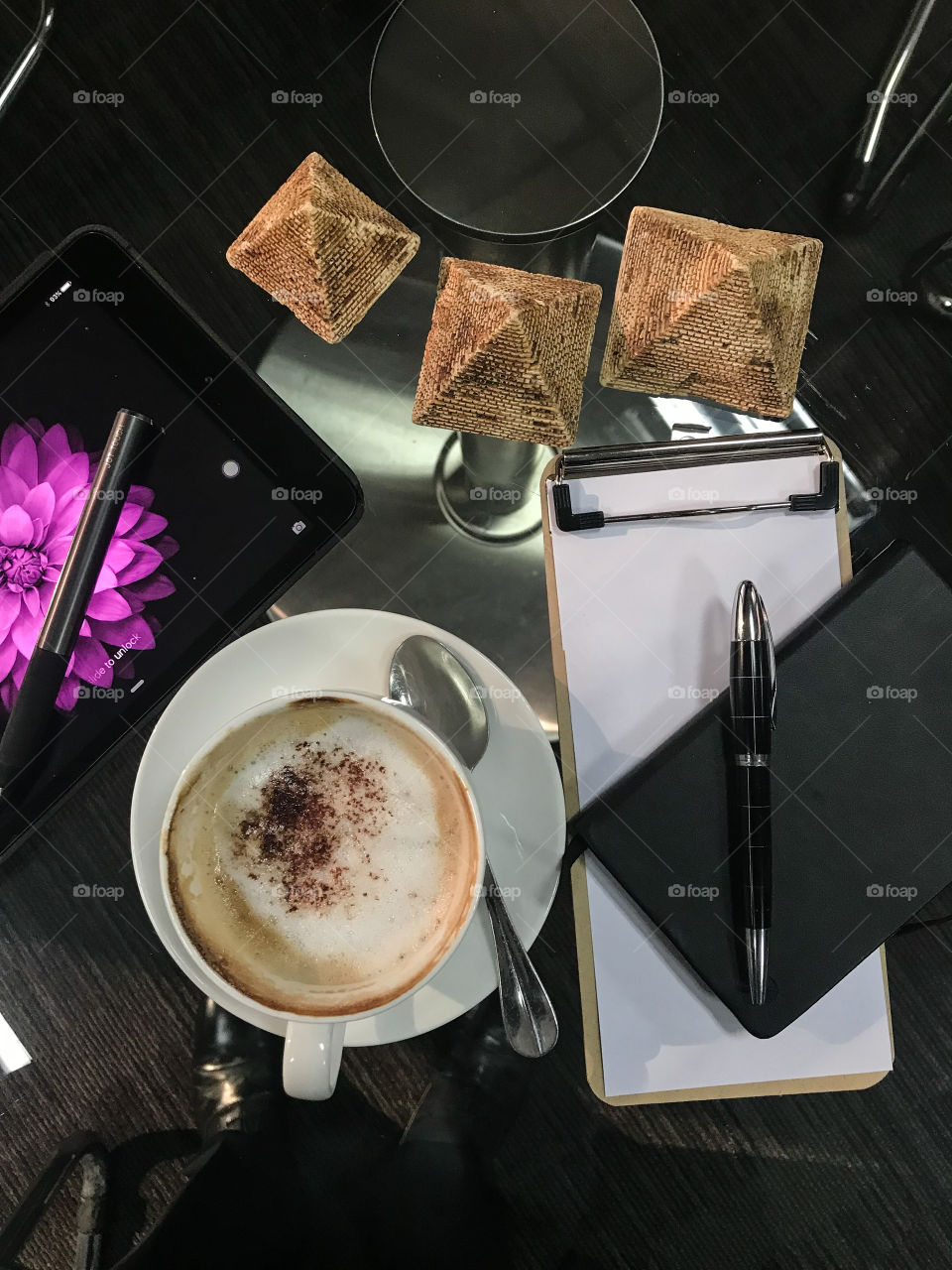 Evening coffee at the office 