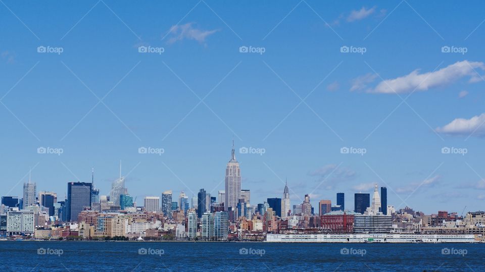 The New York skyline from Jersey City 