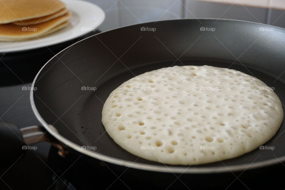 Making pancakes