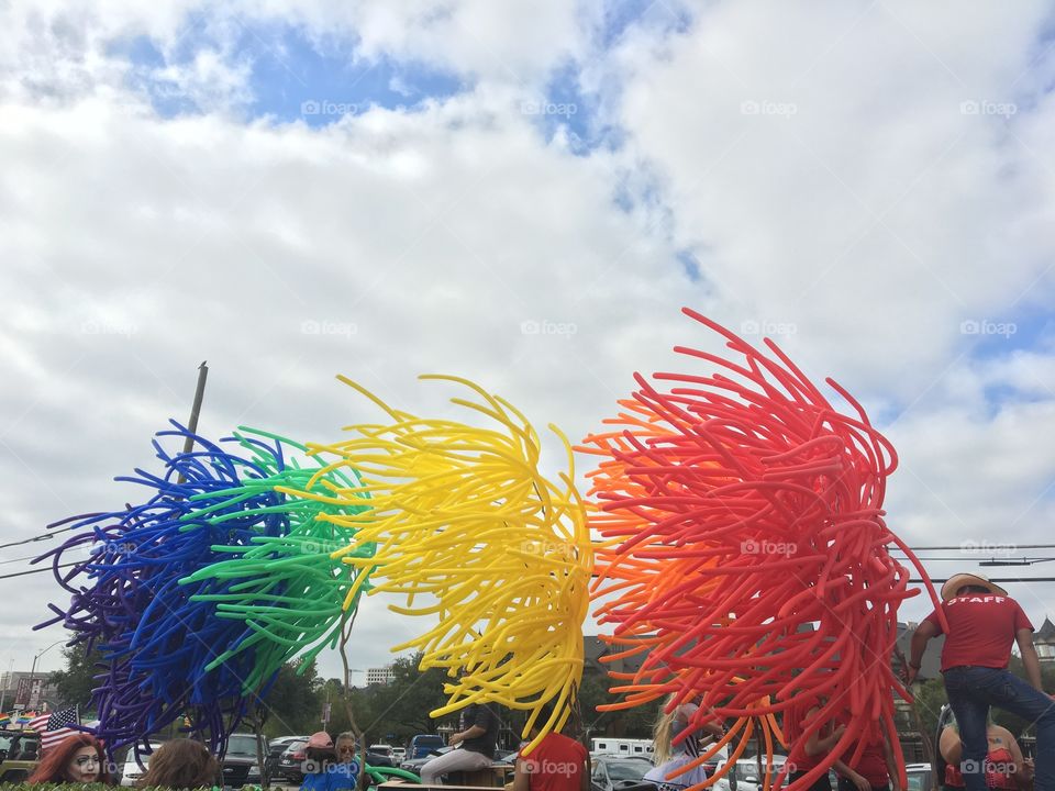 Pride Parade balloons