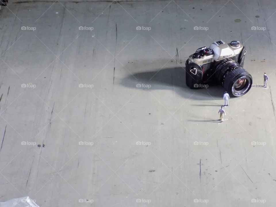 From the world of liliput, a photographer's photo camera