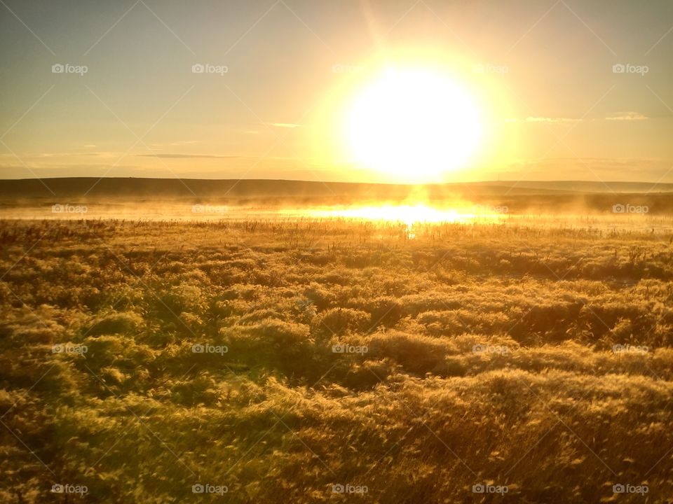 Sunrise over Marshland
