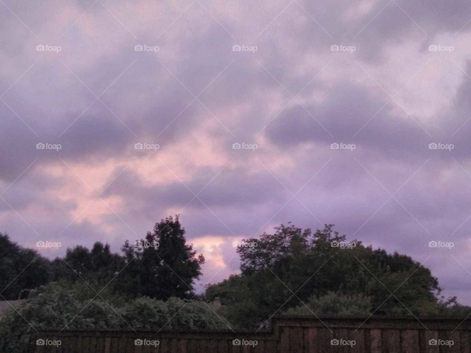 purple sky