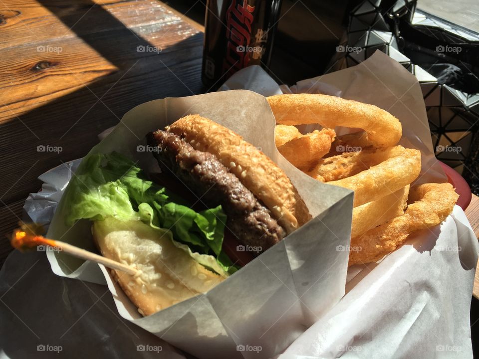 Lamb and beef burger at the Great Leap in Beijing