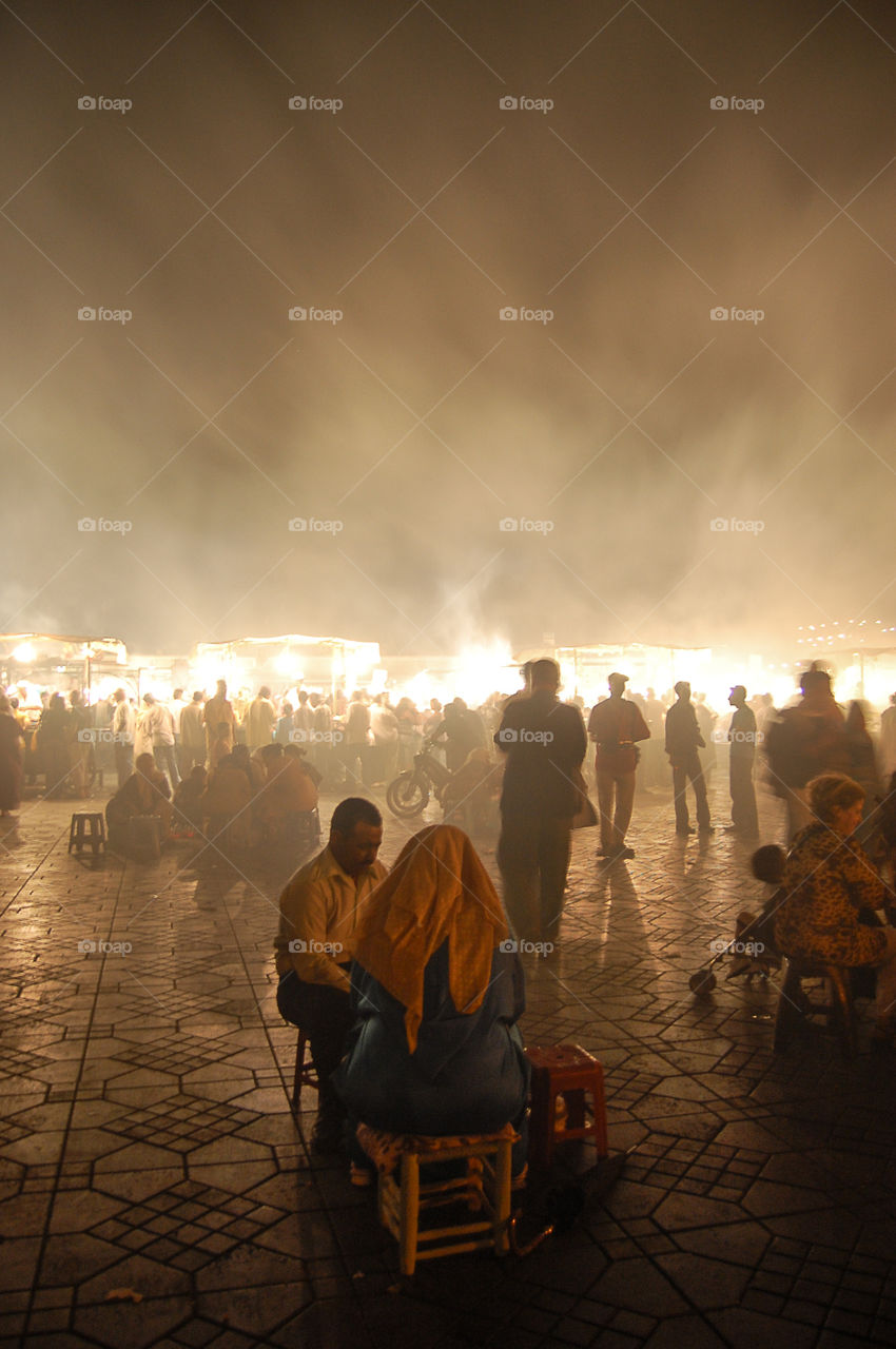 Telling fortunes . telling fortunes in Jemaa el-Fnaa