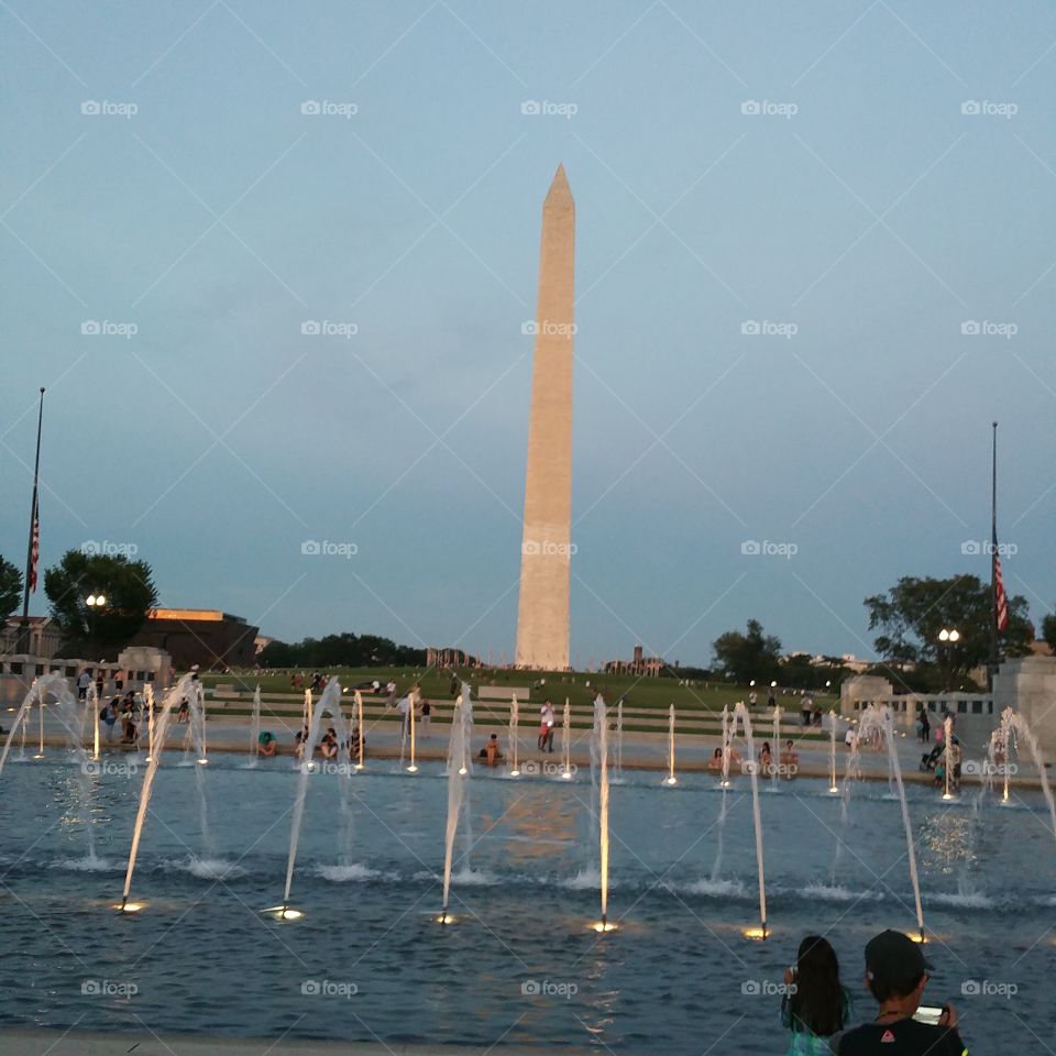 the Washington monument