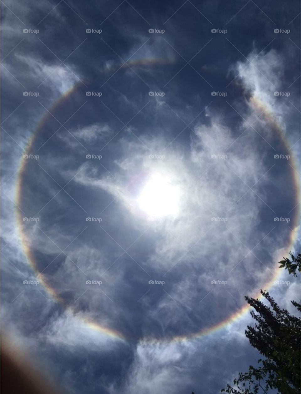 sorprendente halo solar