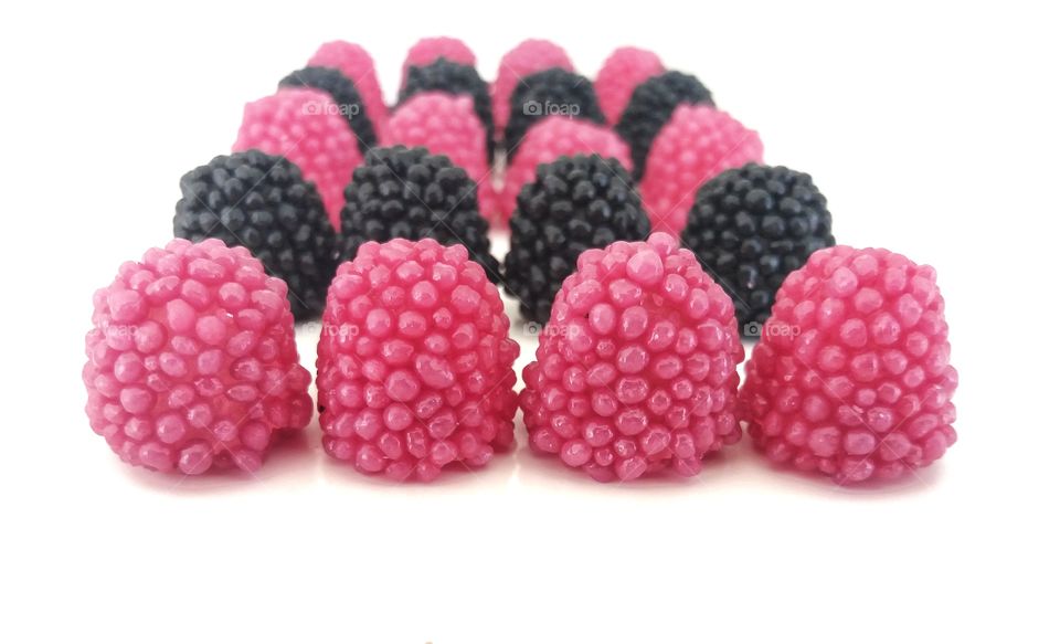 Black and pink blueberries!