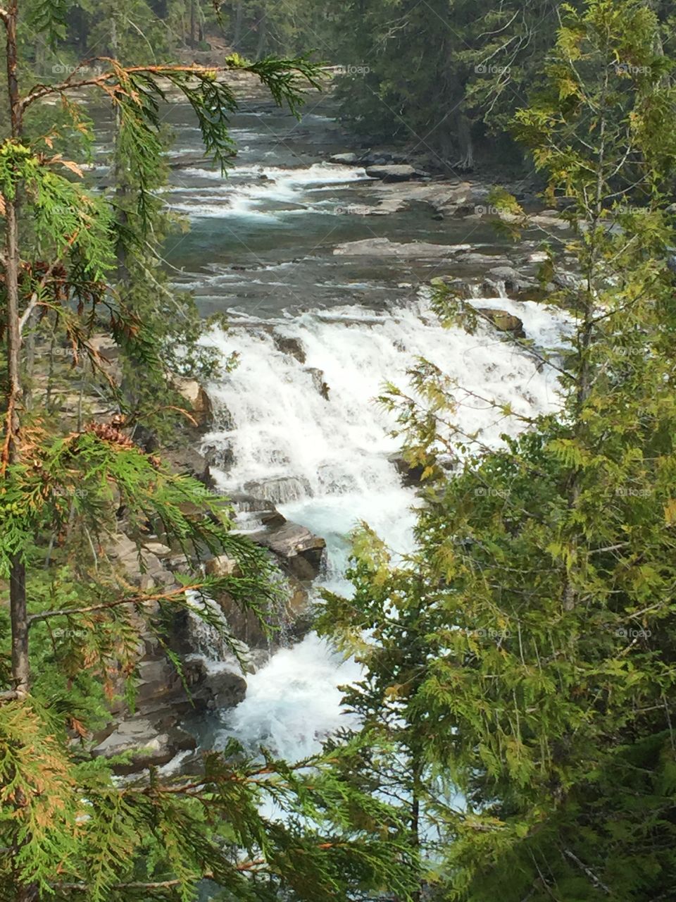 Glacier National Park waterfall