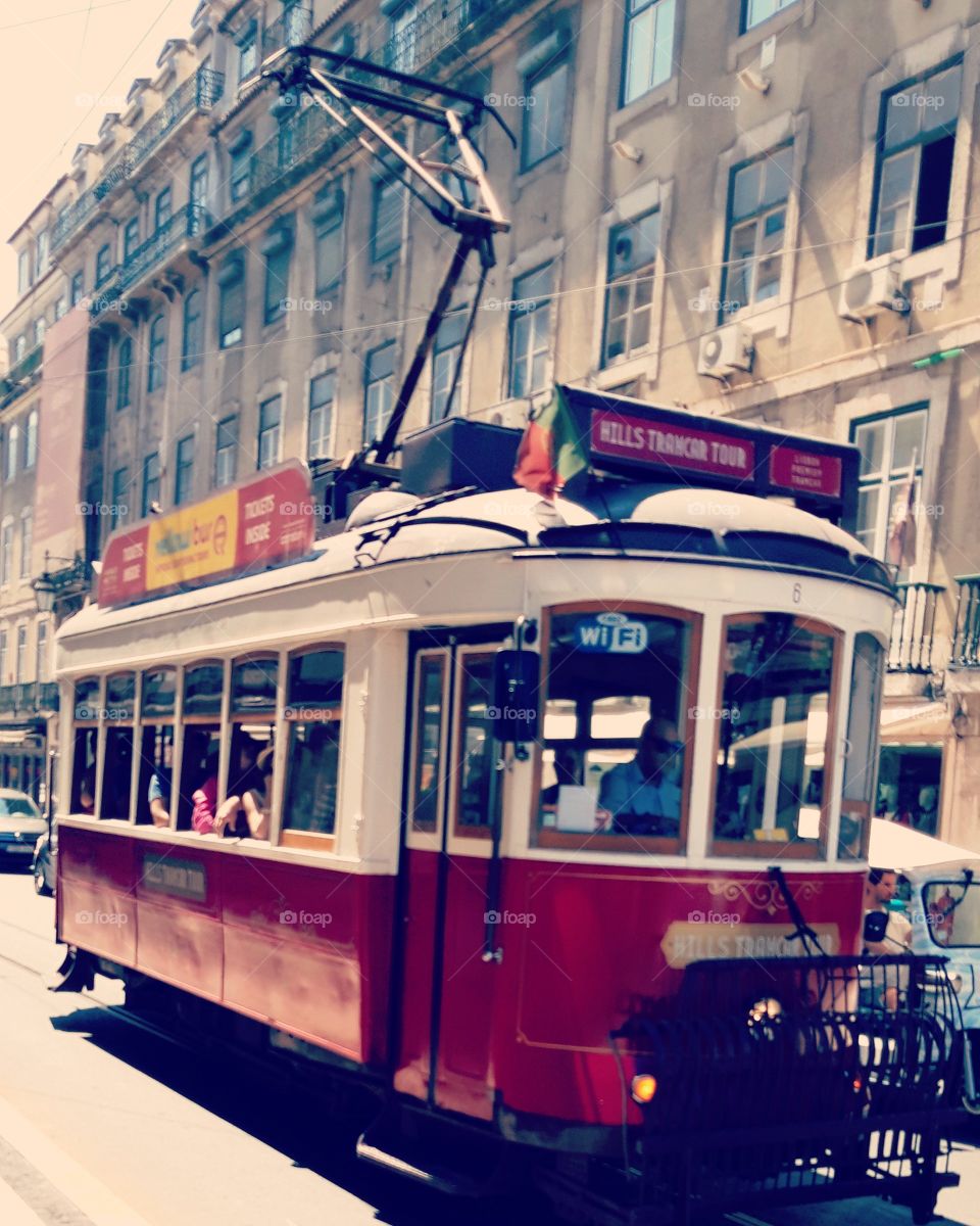 old tram in Lisbon