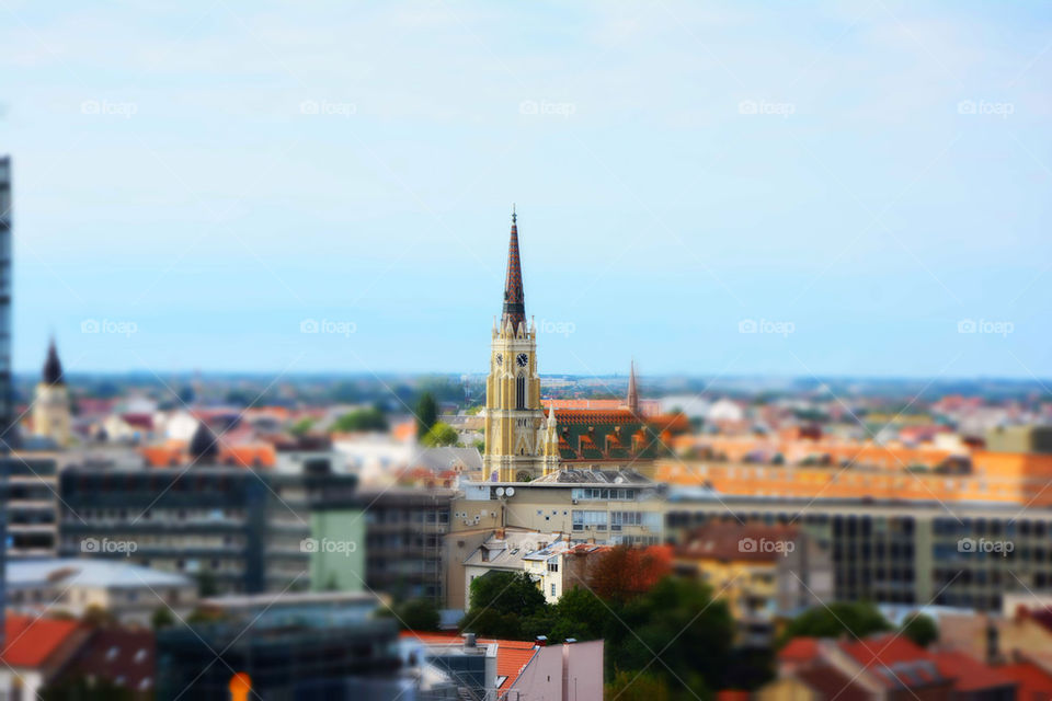 catolic church in the center