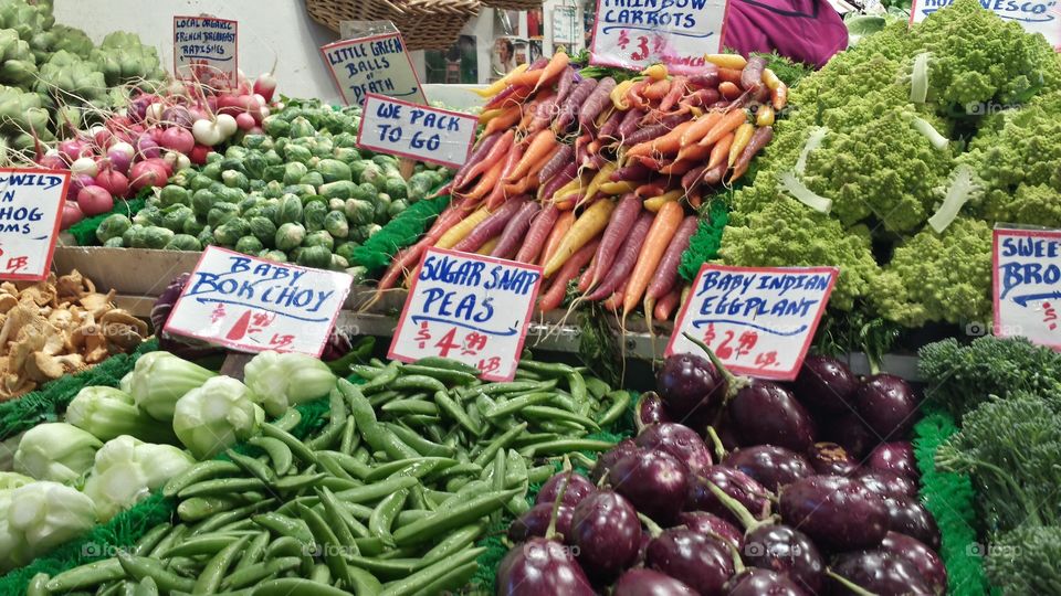 fresh veggies. pike place market