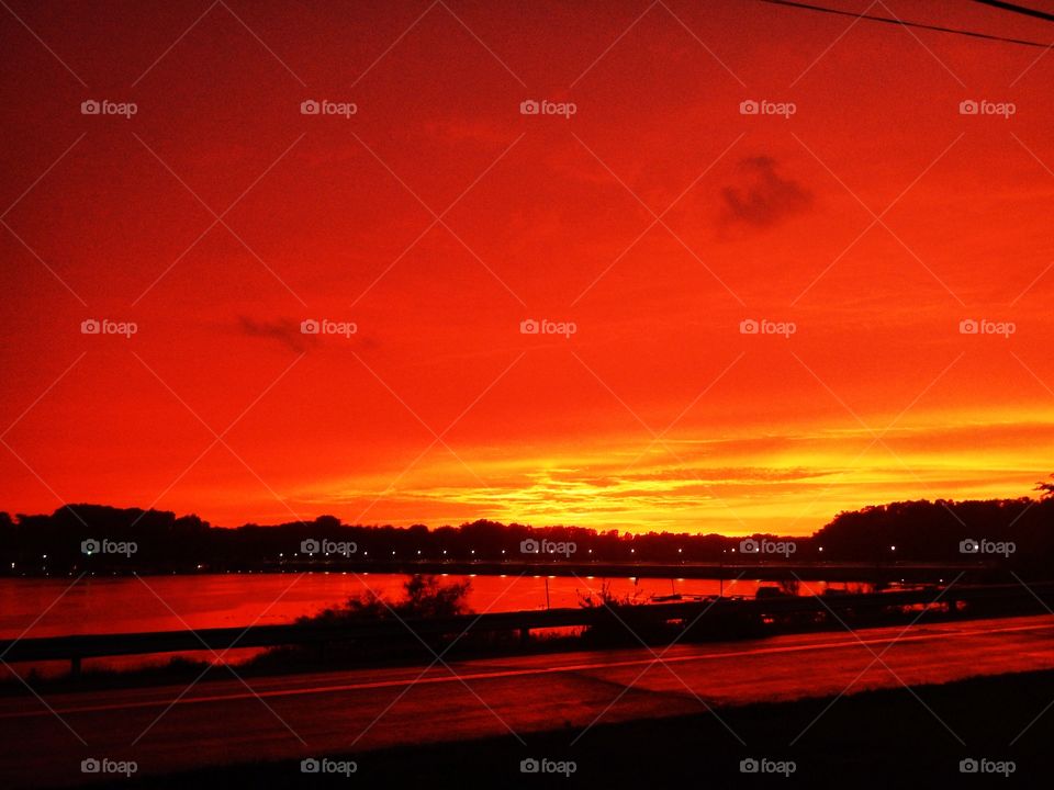 Amazing color at sunset 