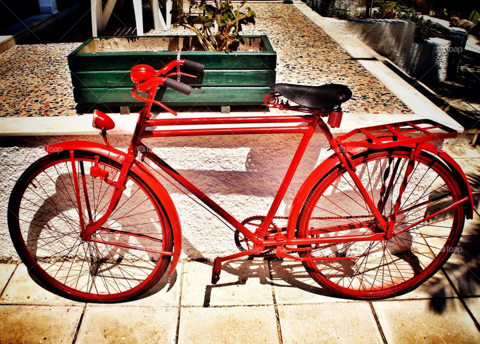 Red bycicle