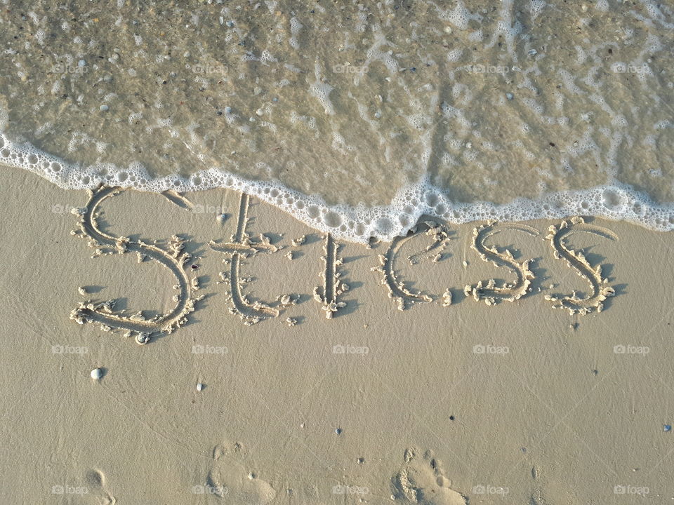 The inscription on the sand - Stress