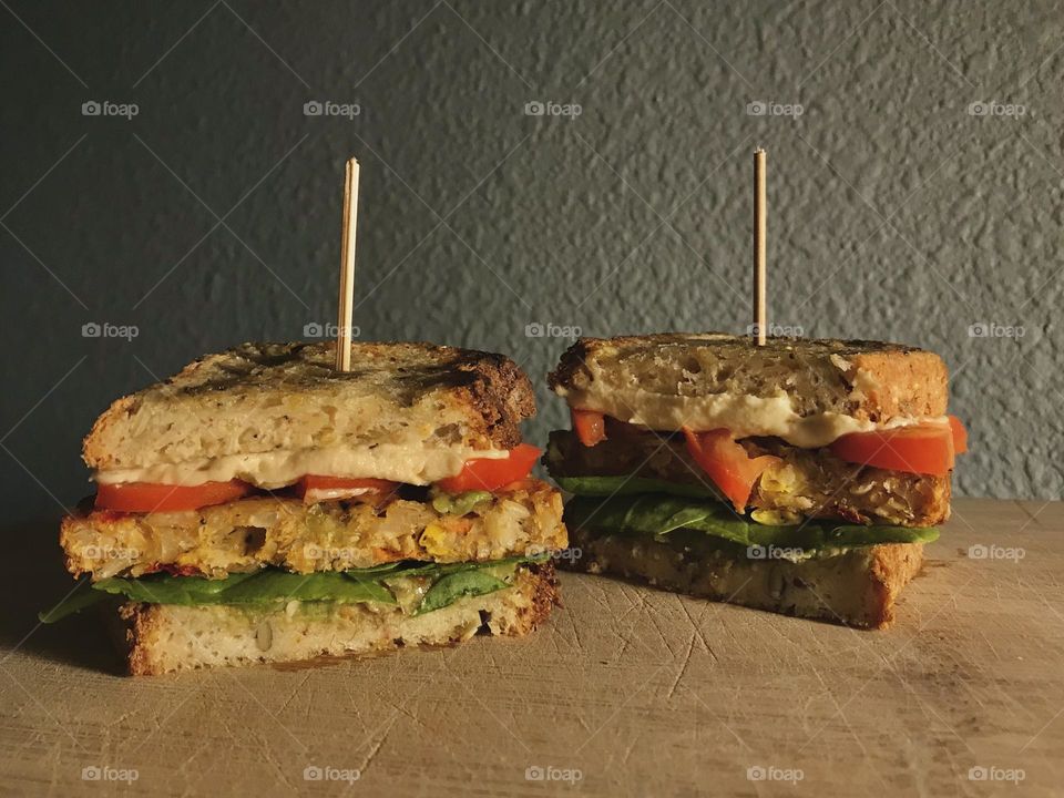 Vegan “Chicken” Sandwich with Gluten Free Bread