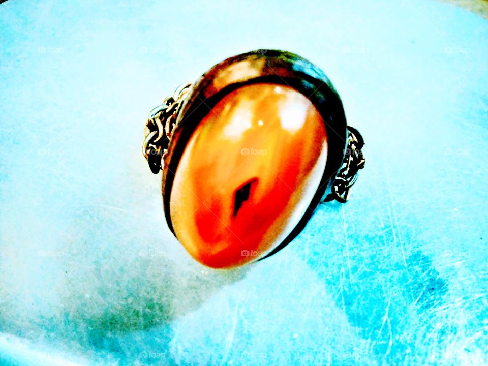 Agate or men's ring