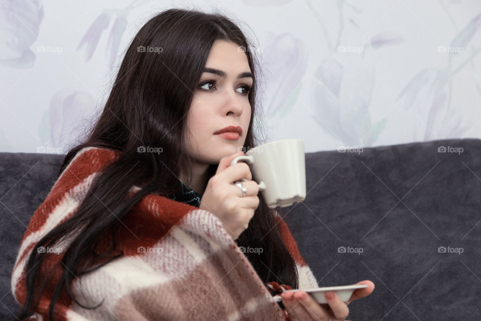 girl with coffee cup