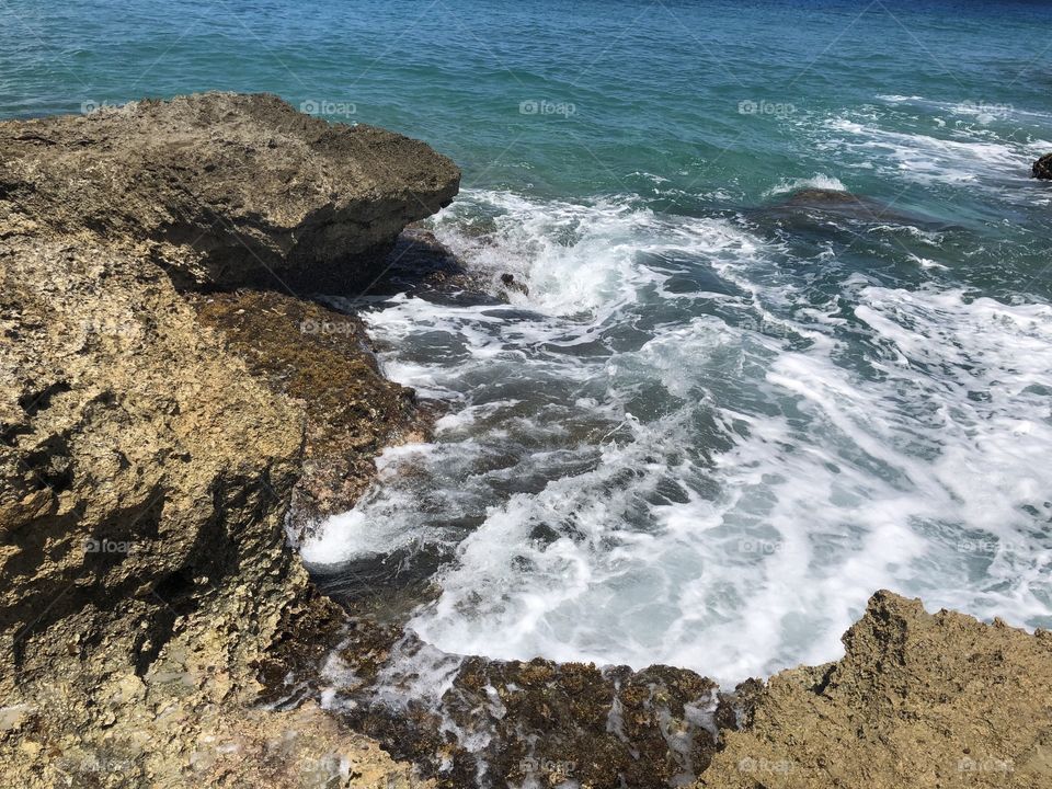 Monks baths in St. Croix