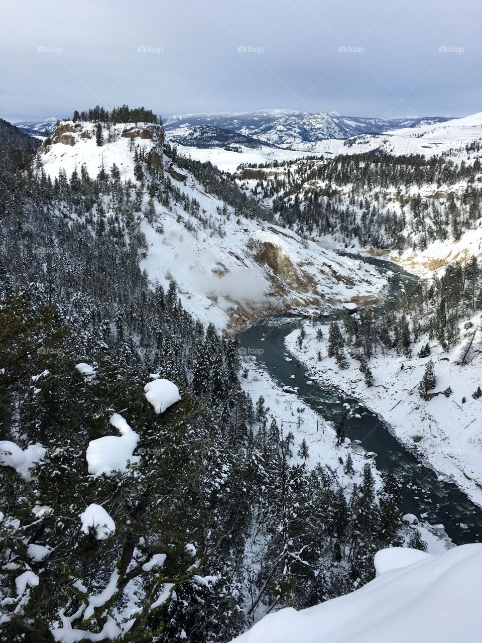 View of snowy mountain