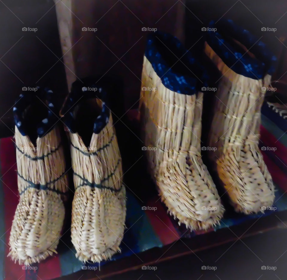 straw boots