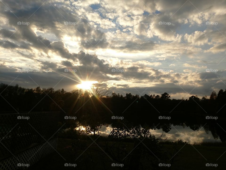 sunset in South Georgia