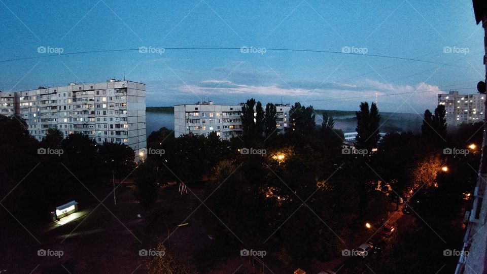 romantic evening in the city