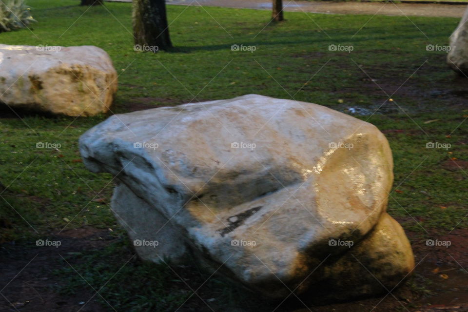No Person, Park, Rock, Landscape, Grass