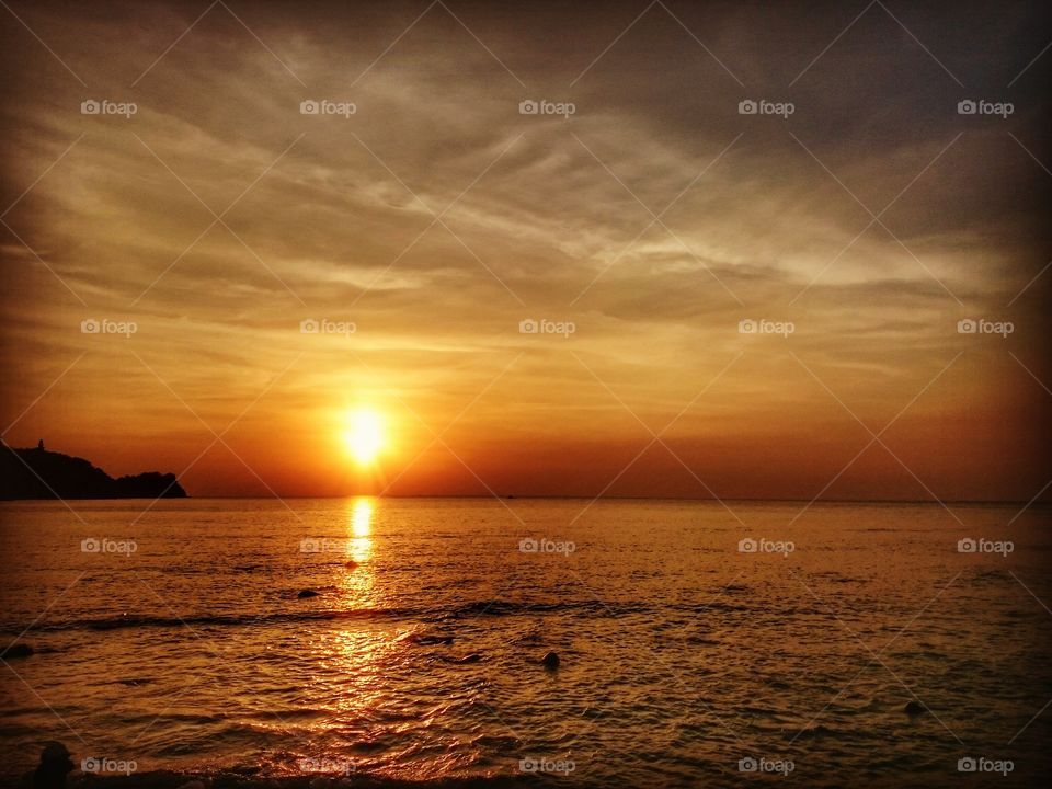 Sunset at Papaya Beach
