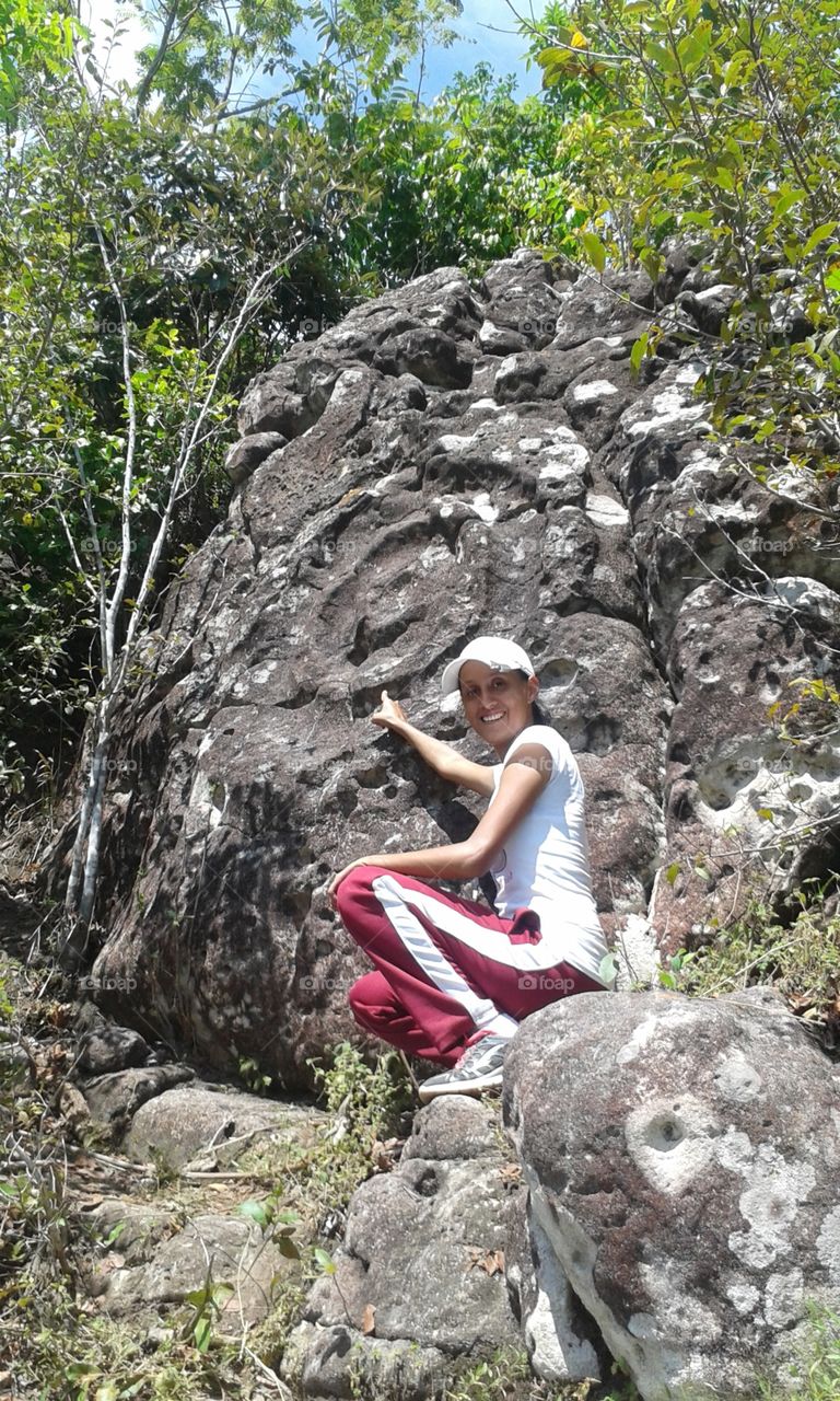 Geoglyphs in Capitanejo state Barinas-Venezuela