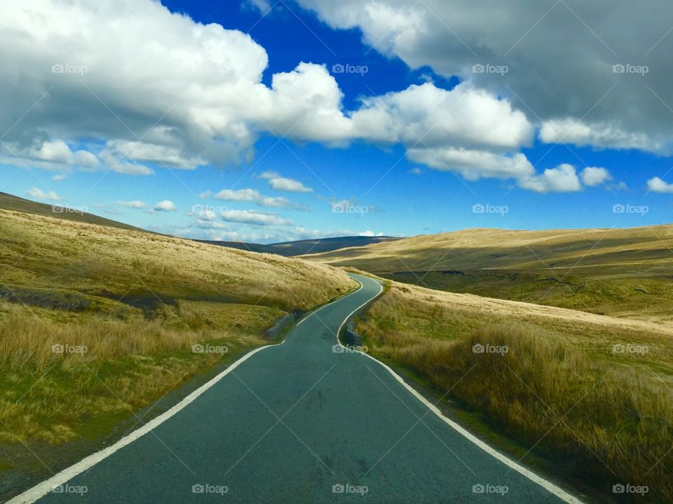 View of empty road