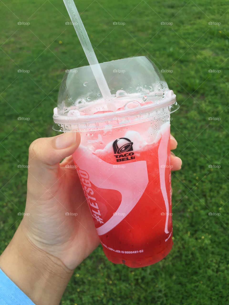 Taco Bell Starburst Freeze. Delicious drink