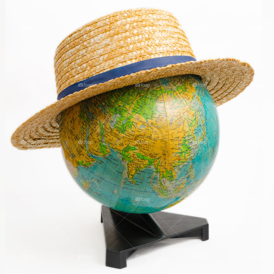 Earth Globe With Hat