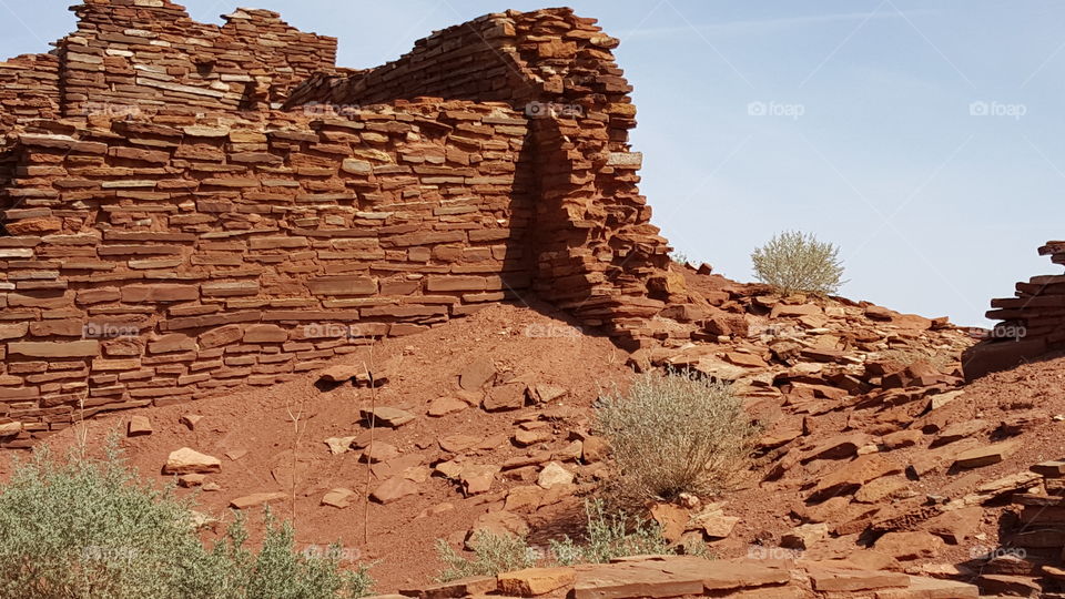 Ancient Native American Indian ruins in Arizona
