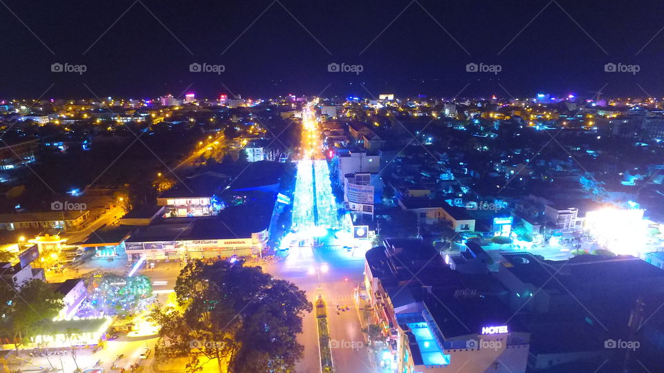 City, Traffic, Downtown, Evening, No Person