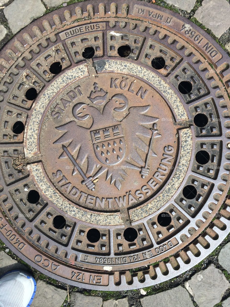 German sewer cover