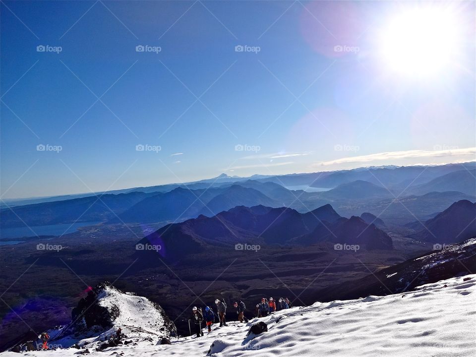 Climbing Volcán Villarrica in southern Chile 