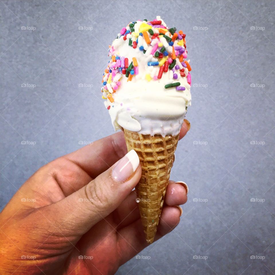 SprinklePoP. Just enjoying the cutest ice cream cone ever.