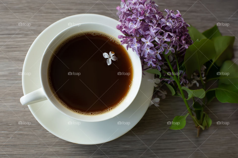 morning coffee in the garden