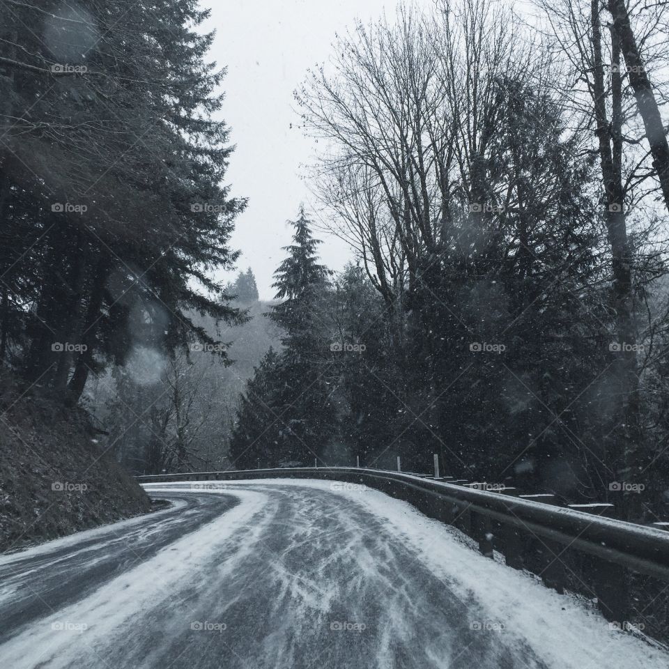 Snowy road! 🌨❄️⛄️🌬