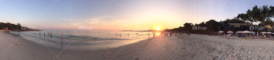 Thailand Beach. Evening hour on Koh Samet