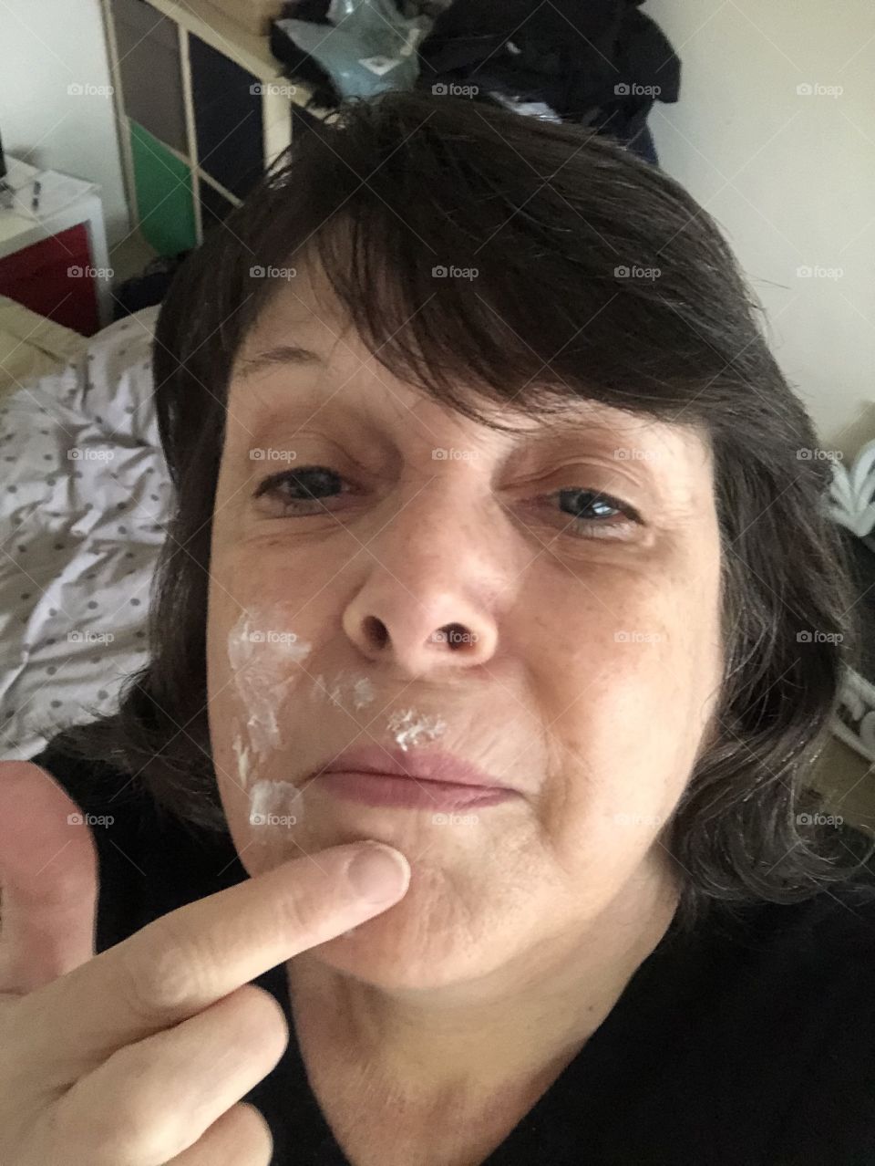Using OLAY anti-wrinkle cream 